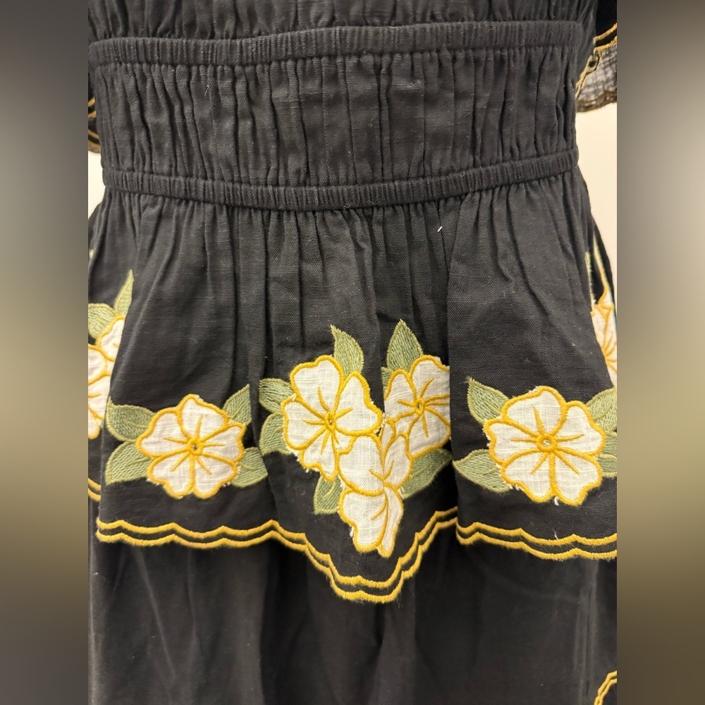 Jennifer & Grace Black Embroidered Women's Skirt Set - Medium - Picture 3 of 9